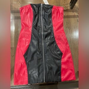 Windsor NWT faux leather dress